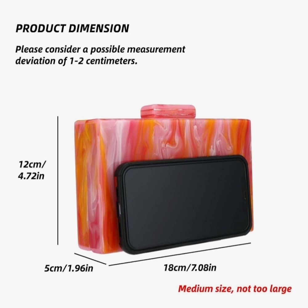 Elegant Orange Clutch - Picture 3 of 5